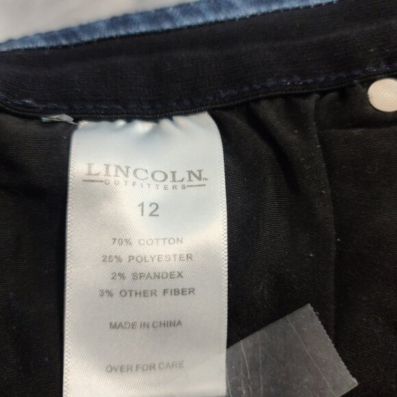 Lincoln Outfitters Ladies Dark Blue Denim Jeans, size 12, tapered legs, "2PAIRS" - Picture 16 of 16